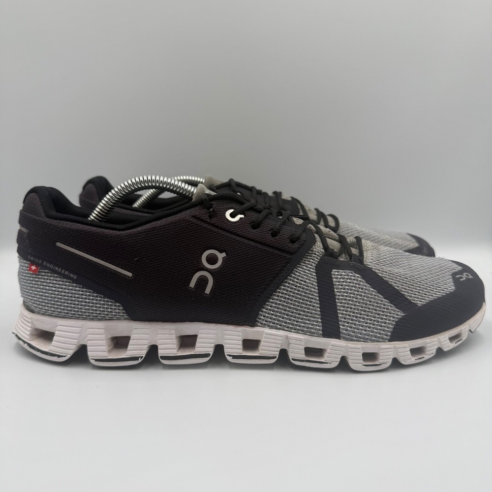 On Cloud X Black Grey White Running Shoes Men's Size 11.5 Low Top Sneakers - Picture 2 of 10